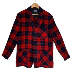 Vintage Pendleton Wool Blazer Sports Coat Jacket Size Medium